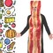 Bacon Strip Costume Funny Food Tunic One Piece Halloween Party Outfit